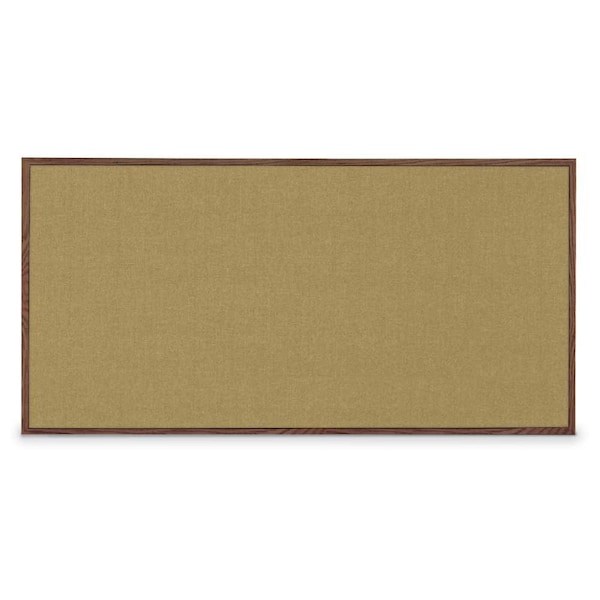 Combo Board, 96"x48", Bronze Frame/Black Porcelain & Rubber